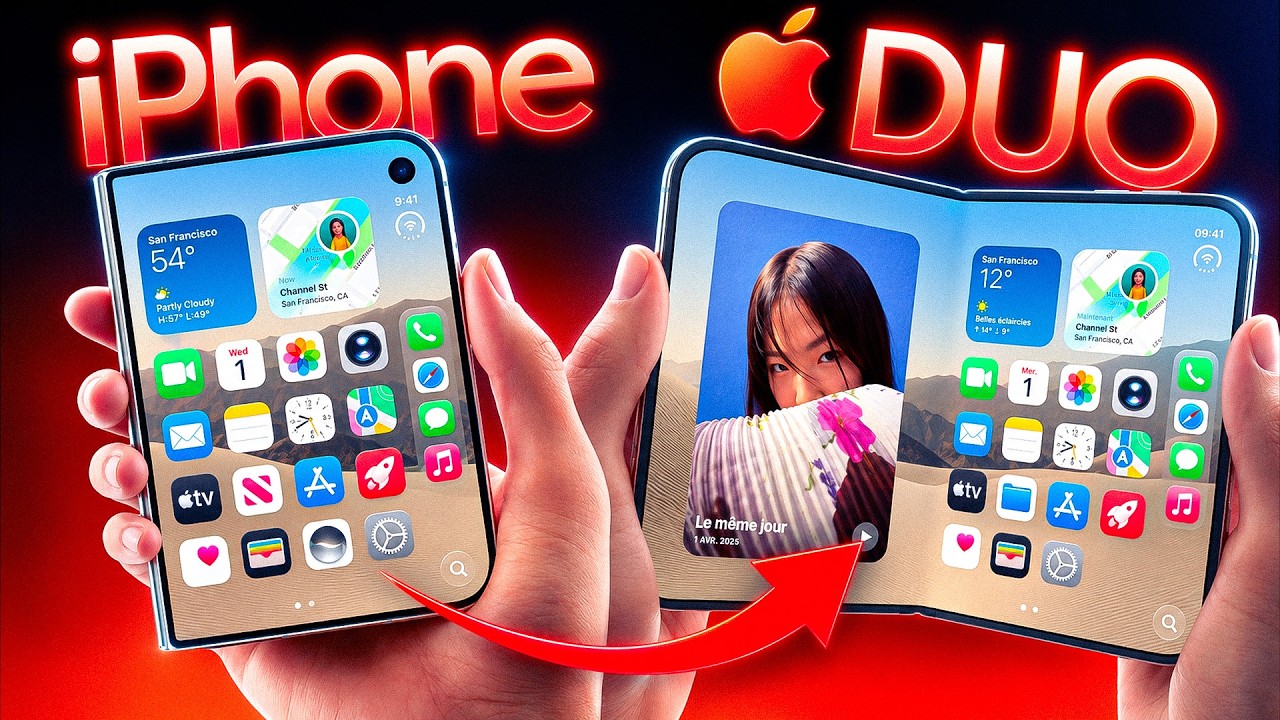 iPhone Duo : le premier pliable Apple à 2339€ (et la pliure disparaît)