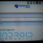 MySpace Mobile sur Android MySpace Mobile sur Android