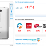 Le HTC Hero à partir de 89 euros chez PhoneAndPhone Le HTC Hero à partir de 89 euros chez PhoneAndPhone