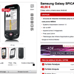 Le Samsung Spica disponible chez Virgin Mobile à partir de 1 euro Le Samsung Spica disponible chez Virgin Mobile à partir de 1 euro