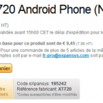 Le Motorola Milestone XT720 arrive chez Expansys et RdC Le Motorola Milestone XT720 arrive chez Expansys et RdC