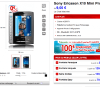xperia x10 mini pro chez virgin
