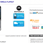Le Motorola Flipout en pré-commande sur Rue Du Commerce