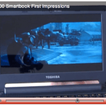 Toshiba AC-100 : déballage du smartbook sous Android