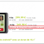 L’Archos 101 victime de son succès ? Oui, elle est encore en rupture ! L’Archos 101 victime de son succès ? Oui, elle est encore en rupture !
