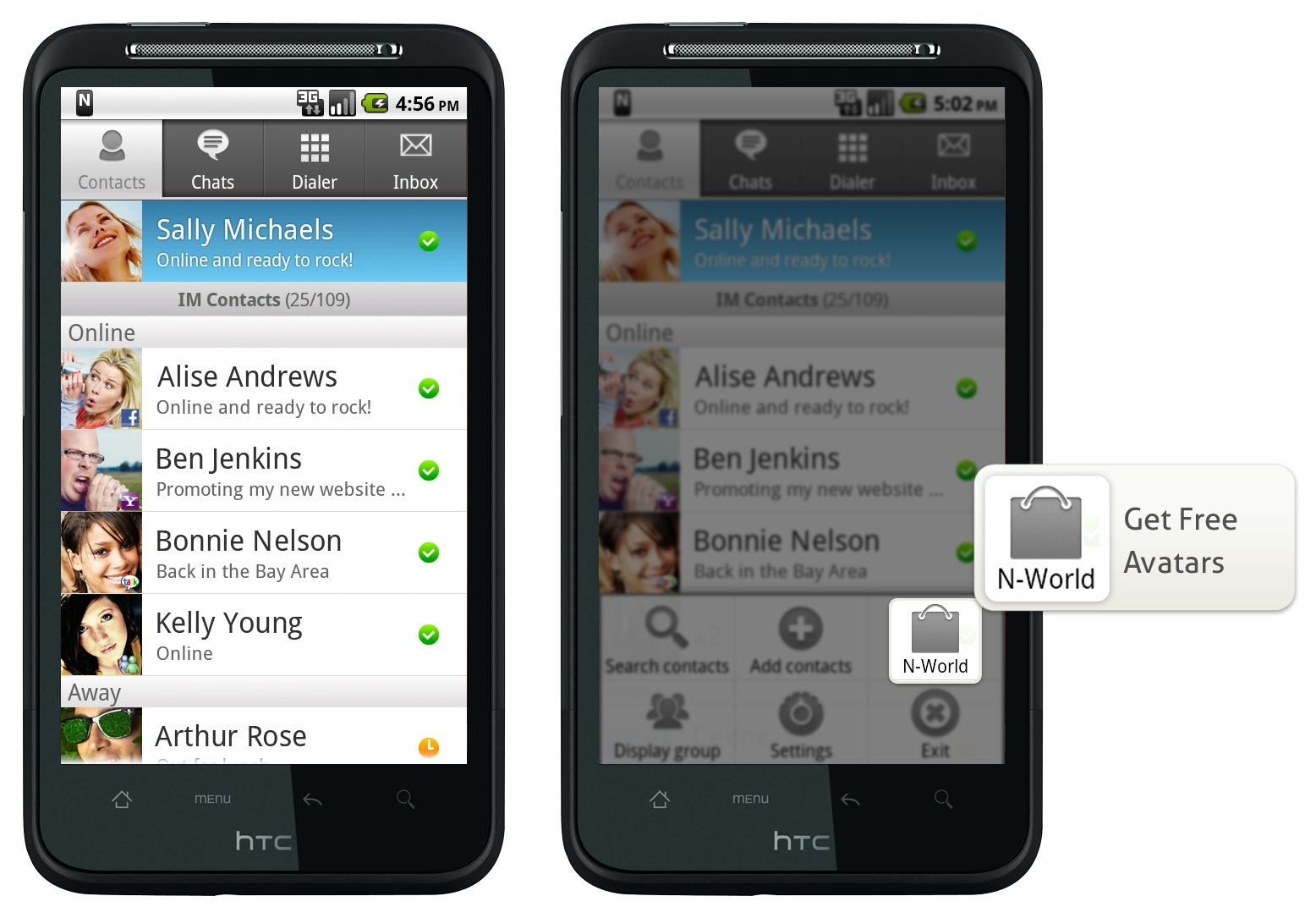 Nimbuzz-Android-Contact-List