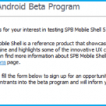 SPB cherche des beta-testeurs pour Mobile Shell 5.0