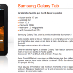 La Samsung Galaxy Tab 7 pouces est à partir de 49€ chez Orange et même 299€ sans engagement ! La Samsung Galaxy Tab 7 pouces est à partir de 49€ chez Orange et même 299€ sans engagement !
