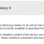 Google fait stopper la mise à jour vers Gingerbread des Samsung Galaxy S (MàJ) Google fait stopper la mise à jour vers Gingerbread des Samsung Galaxy S (MàJ)