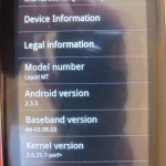 Acer Liquid Metal : La première rom sous Gingerbread a fuité Acer Liquid Metal : La première rom sous Gingerbread a fuité