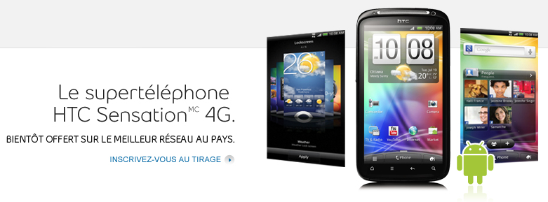 HTC Sensation 4G Bell