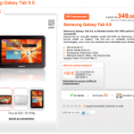 La Samsung Galaxy Tab 8.9 est arrivée chez Orange, à partir de 349€ La Samsung Galaxy Tab 8.9 est arrivée chez Orange, à partir de 349€
