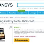 Les pré-commandes du Samsung Galaxy Note Wi-Fi ont débuté sur Expansys Les pré-commandes du Samsung Galaxy Note Wi-Fi ont débuté sur Expansys