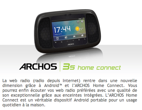 Archos 35 Home Connect Archos 35 Home Connect