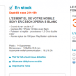 Le Sony Xperia S à 289,90 euros, c&rsquo;est possible chez Bouygues Telecom