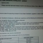 Chez Bell, le Samsung Galaxy Note recevra la mise à jour vers Ice Cream Sandwich en mai Chez Bell, le Samsung Galaxy Note recevra la mise à jour vers Ice Cream Sandwich en mai