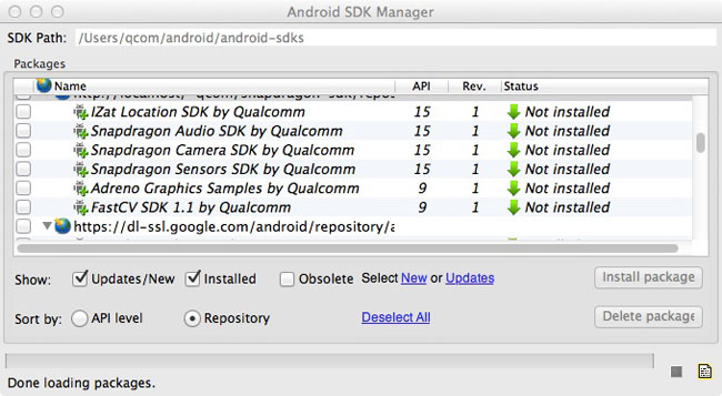 snapdragon-sdk-manager