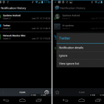 Notification History, une application qui mémorise toutes les alertes de la barre d&rsquo;état