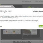 Google Play : Votre compte est désormais rattaché à Google+