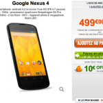 Le Nexus 4 est disponible chez GrosBill… à 499€ Le Nexus 4 est disponible chez GrosBill… à 499€
