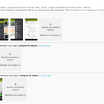 La console développeur du Play Store permet d&rsquo;ajouter des captures d&rsquo;écran selon la taille d&rsquo;écran (téléphone, tablette de 7 et 10 pouces)