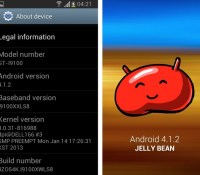 android 4.1.2 jelly bean samsung galaxy s II gt-i9100p