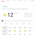L&rsquo;interface mobile des prévisions météo s&rsquo;offre une mise à jour graphique
