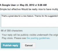 google play store developpeurs réponses aux commentaires applications