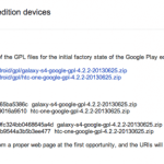 Google Play Editions, le code source des Galaxy S4 et HTC One est disponible Google Play Editions, le code source des Galaxy S4 et HTC One est disponible