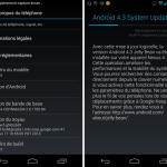 Android 4.3 : une mise à jour mineure arrive sur la gamme Google Nexus Android 4.3 : une mise à jour mineure arrive sur la gamme Google Nexus