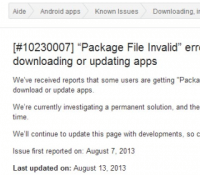 android google problème mise à jour bug play store