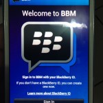 Une première image de BBM pour Android Une première image de BBM pour Android