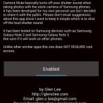 Camera Mute : coupez le son du déclencheur de votre appareil photo (smartphones Samsung, LG, Lenovo, Huawei) Camera Mute : coupez le son du déclencheur de votre appareil photo (smartphones Samsung, LG, Lenovo, Huawei)