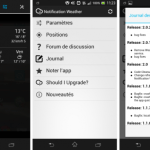 Notification Weather, retrouvez les prévisions météo dans votre barre d’état Notification Weather, retrouvez les prévisions météo dans votre barre d’état