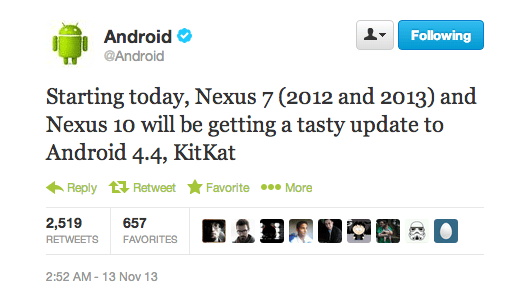 android 4.4 kitkat google nexus 7 google nexus 10 image 0