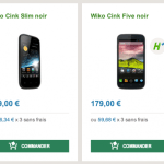 B&YOU vient de référencer les Wiko Cink Slim et Cink Five