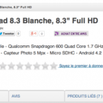 Bon plan : La tablette LG G Pad 8.3 à 196,91 euros Bon plan : La tablette LG G Pad 8.3 à 196,91 euros