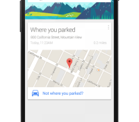 google now where you parked