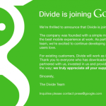 Google achète la start-up Divide et l’intègre à sa branche Android Google achète la start-up Divide et l’intègre à sa branche Android