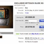 Le T-Mobile myTouch 3G Slide en vente sur eBay Le T-Mobile myTouch 3G Slide en vente sur eBay