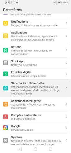 changer code pin huawei 1