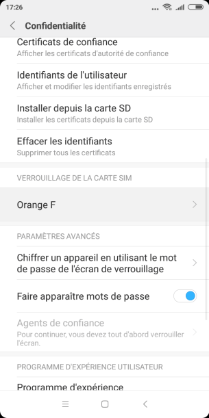 changer code pin xiaomi 3