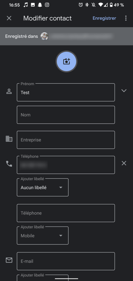 Photo Contact Android 3
