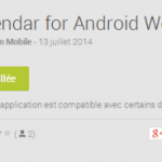 Calendar : et une première appli agenda pour Android Wear ! Calendar : et une première appli agenda pour Android Wear !