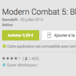 Modern Combat 5 débarque aujourd&rsquo;hui sur le Google Play