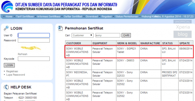 sony tablet