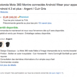 La Moto 360 en pré-commande sur Amazon à 249 euros La Moto 360 en pré-commande sur Amazon à 249 euros