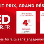 SFR RED : l’offre à 10 euros incluant 5 Go en 4G est prolongée jusqu’au 15 septembre SFR RED : l’offre à 10 euros incluant 5 Go en 4G est prolongée jusqu’au 15 septembre