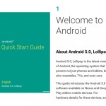 Google publie le « Quick Start Guide » d’Android Lollipop Google publie le « Quick Start Guide » d’Android Lollipop