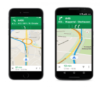 Google Maps Lane Guidance